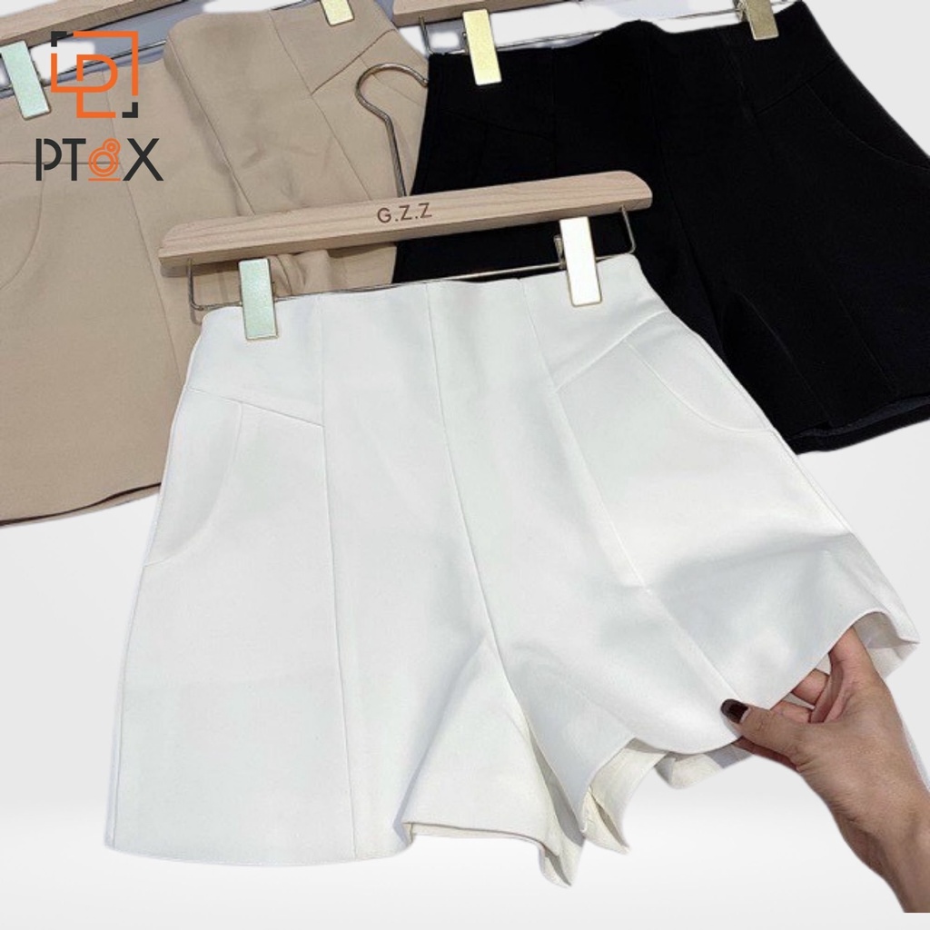 Quần short cạp cao chất Vitex cao cấp tôn dáng PT8X