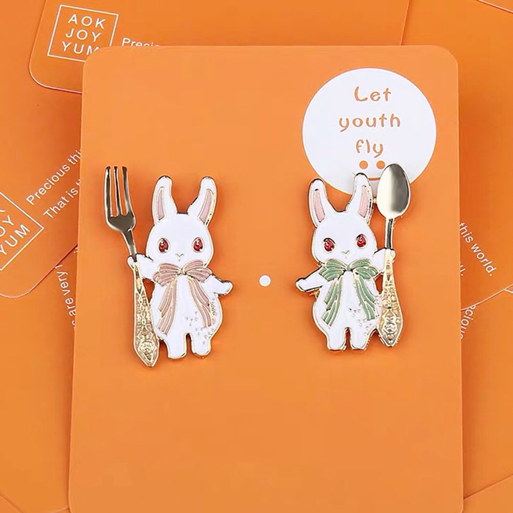 Trâm Cài Áo Hình Thỏ Hoạt Hình Đáng Yêu Xinh Xắn