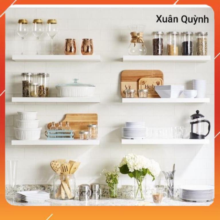 🏆Kệ gỗ An Cường , kích thước 30 40 50 60cm x 15cmx 1,8cm. Cốt xanh 🏆 KING Q STORE