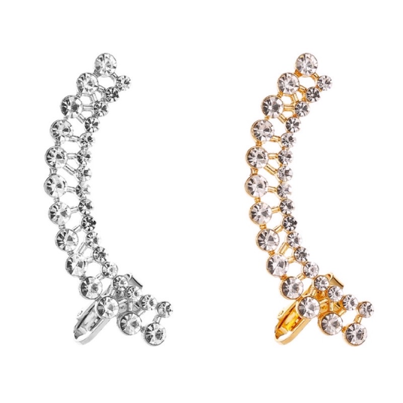 Hoa tai đính đá - Khuyên tai một bên bling bling