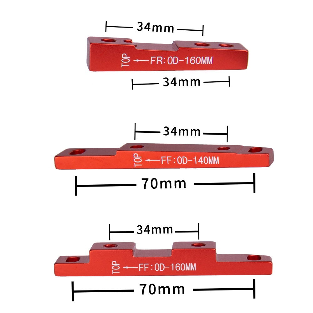 Bộ chuyển đổi phanh đĩa xe đạp đường bộ ZTTO thiết kế thanh đệm phẳng 140/ 160mm