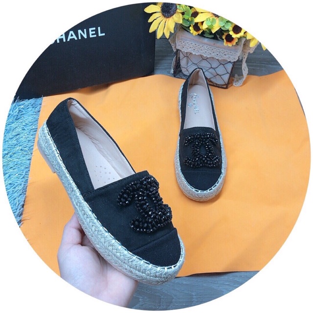 Giày slipon X đá viền cói