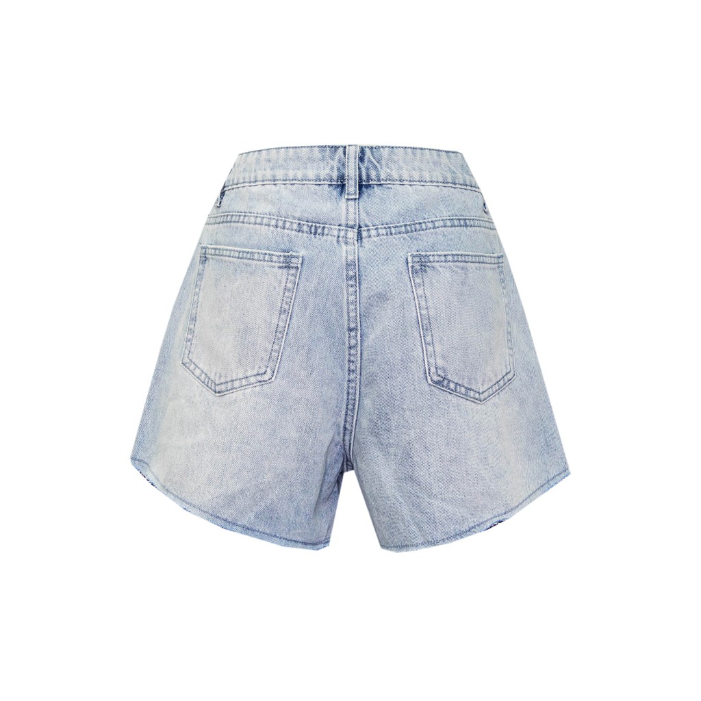 Quần jean shorts xanh nhạt RAW JEAN SHORTS LIGHT BLUE