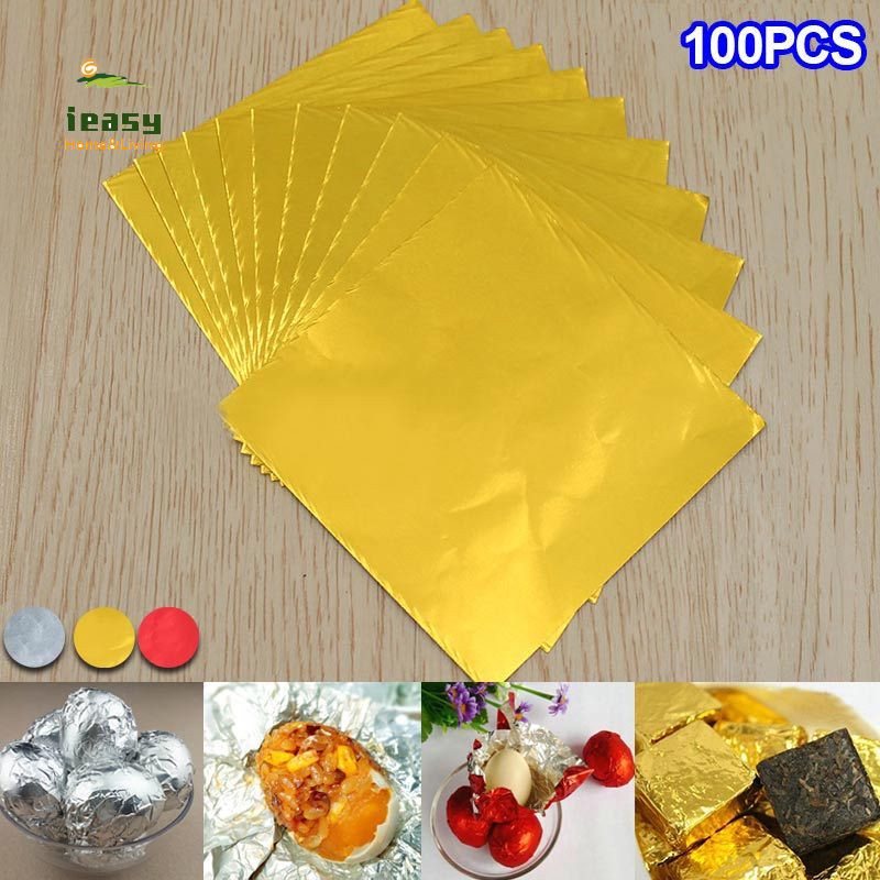 Set 100 lá vàng 24K dùng để làm đồ handmade