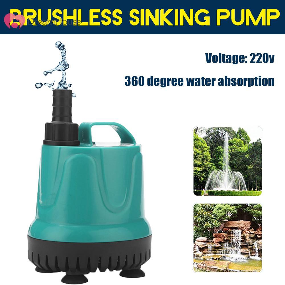 ☀220V 240V Fish Tank Submersible Water Pump Silent Filter Suction Feces Pump