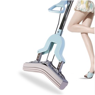 Cây lau nhà xốp PVA Japan công nghệ vắt nhanh + 2 xốp lau - HaruShop168