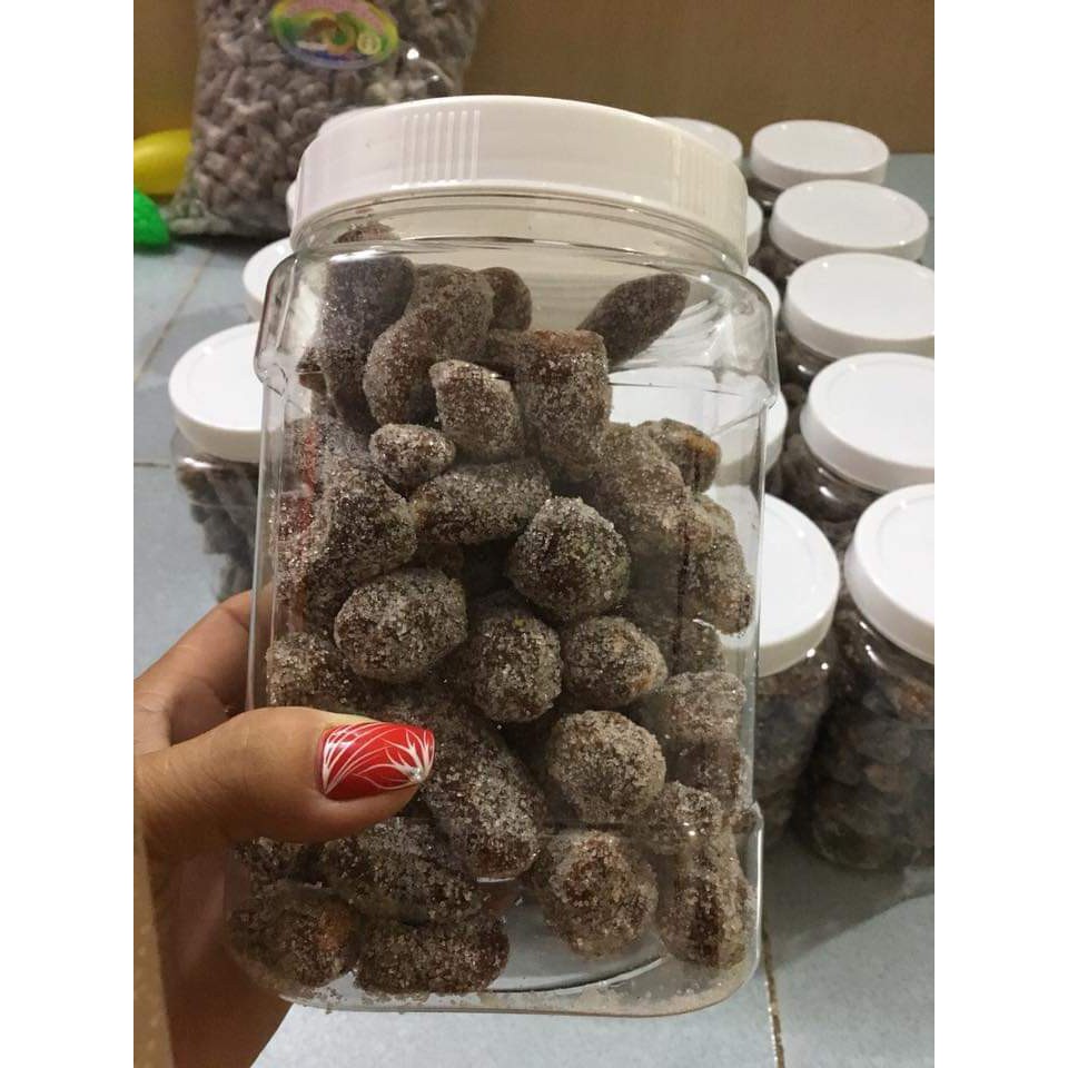 2 hủ (1kg)me Thái trộn muối ớt ngào đường hủ 500g