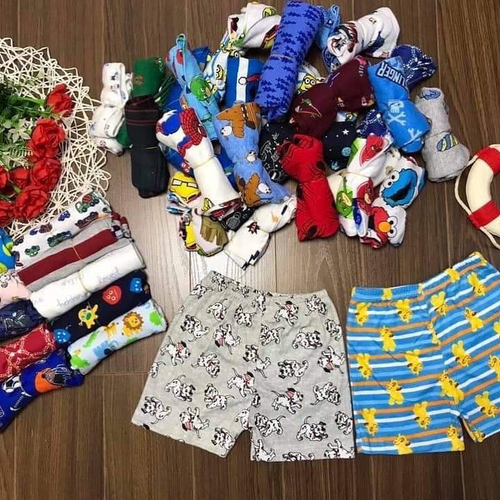 Combo 10 quần chục 100% cotton bé gái