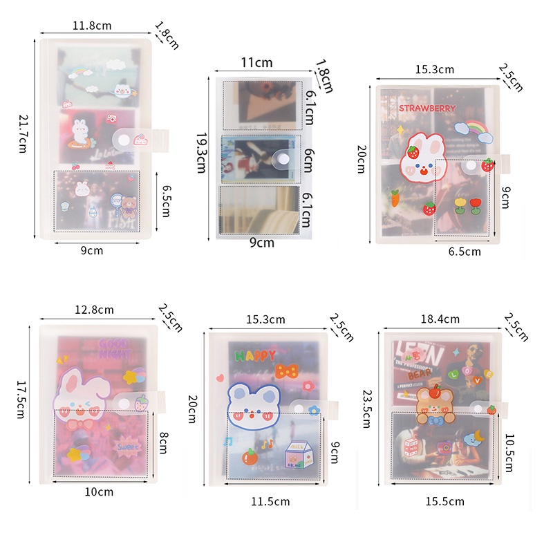 Album Ảnh Cỡ Lớn Trong Suốt Mặt Nhám Chống Thấm Nước Nhiều Kích Thước