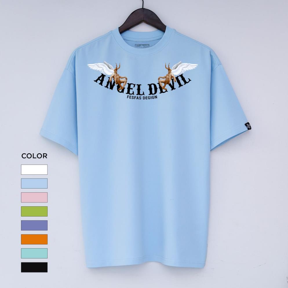 Áo thun ANGEL DEVIL,thun UNÍSEX,vải thun  cotton (V46)