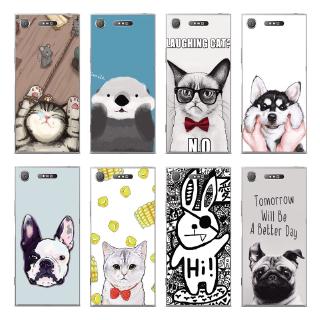 Ốp điện thoại TPU mềm in hình thú vật dễ thương cho Sony Xperia XZ/XZS/ XZ1/XZ2 Compact /XZ Premium