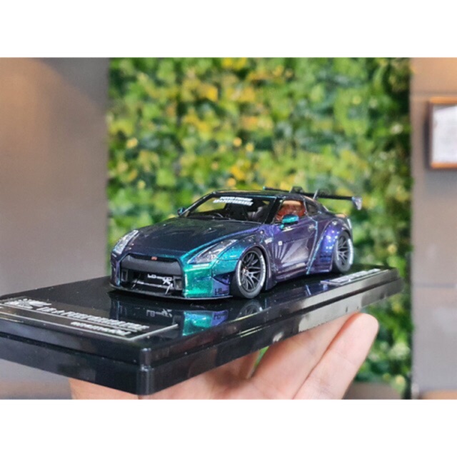 Xe Mô Hình Nissan GTR R35 Liberty Walk 1:43 Onemodel (Chameleon)