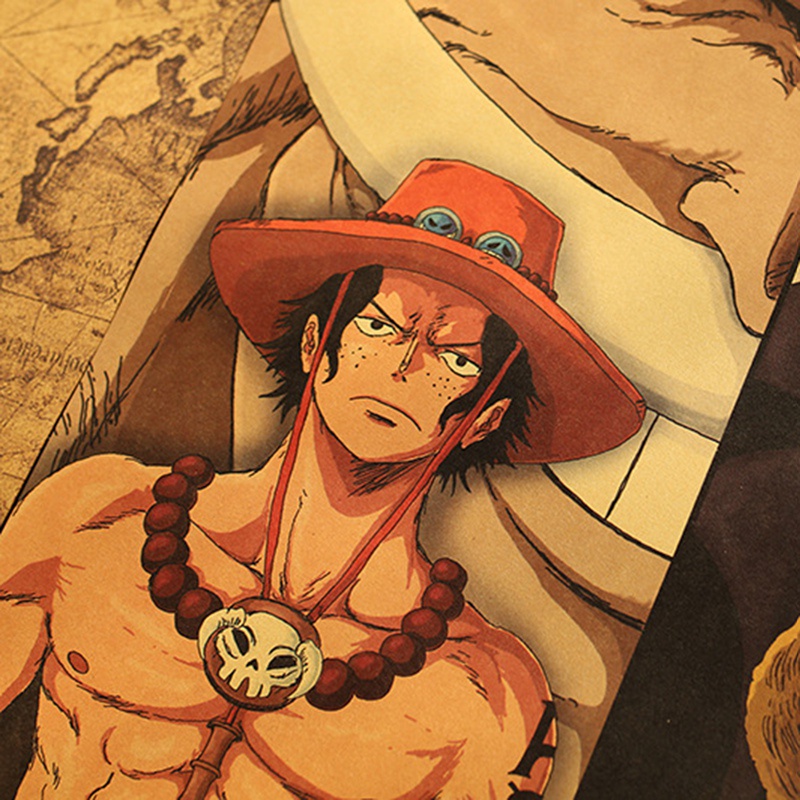 Poster phim hoạt hình Naruto phong cách vintage