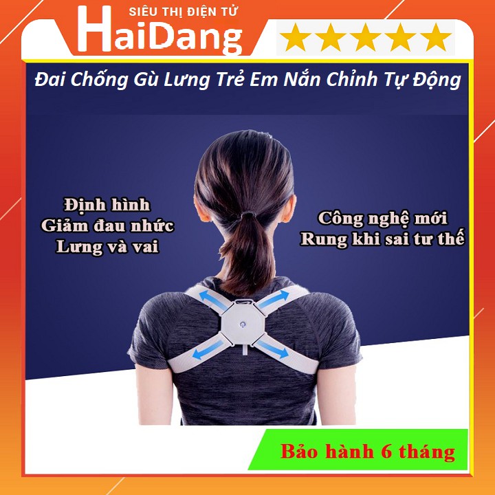Đai Chống Gù Lưng Trẻ Em, Thiết Bị Chống Gù Nắn Chỉnh Tự Động - Cảnh Báo Khi Sai Tư Thế