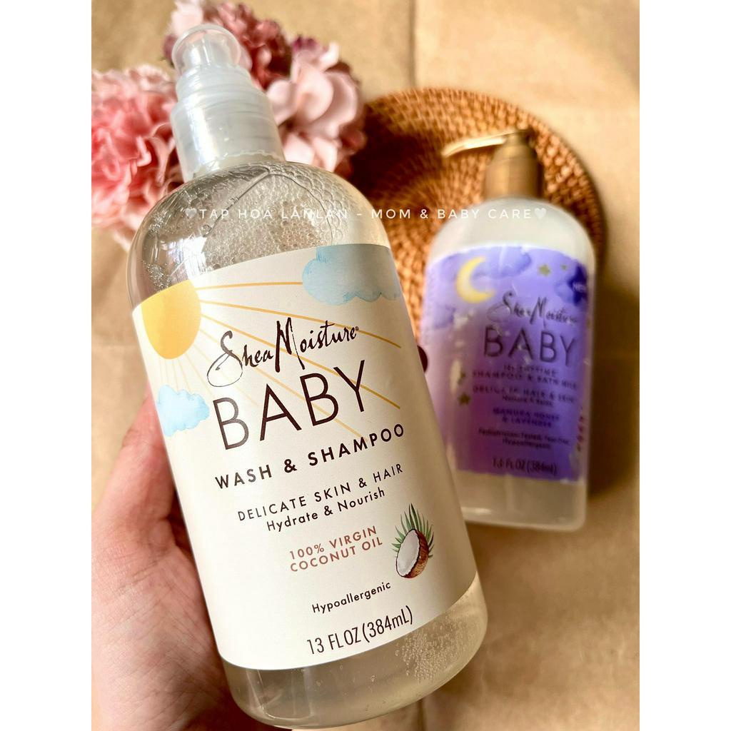 SỮA TẮM + LOTION SHEA MOISTURE THƠM MÁT CHO CON YÊU