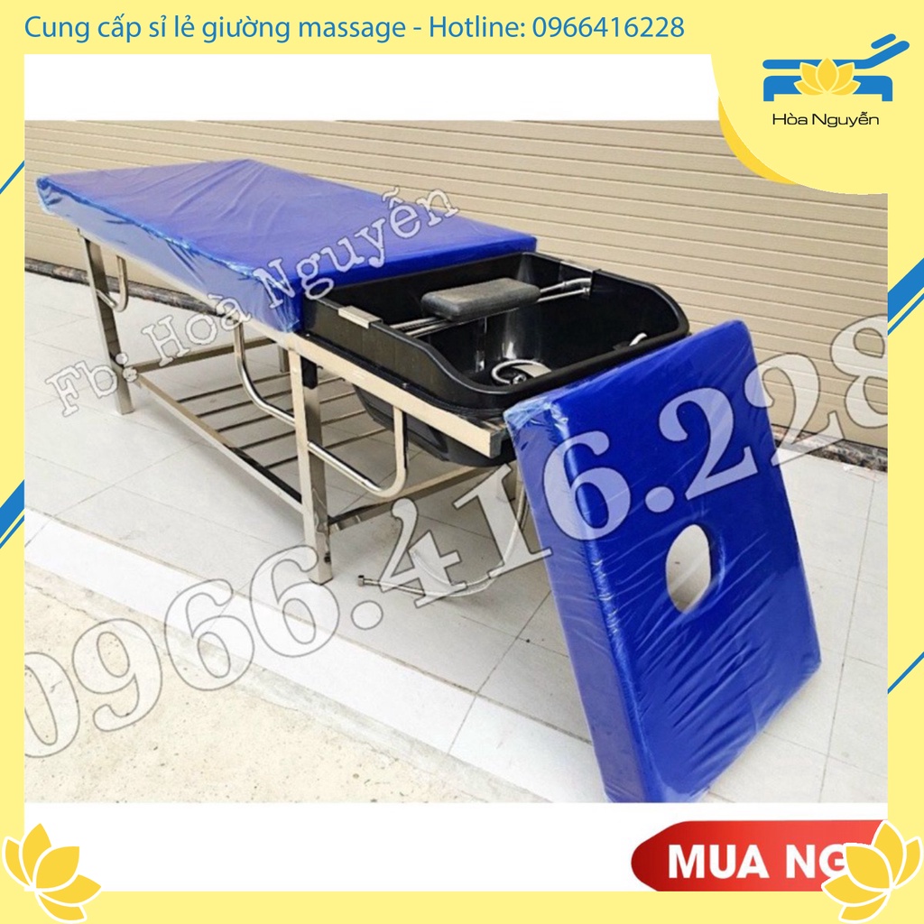 Giường gội đầu inox, thiết kế sang trọng - Có Sẵn