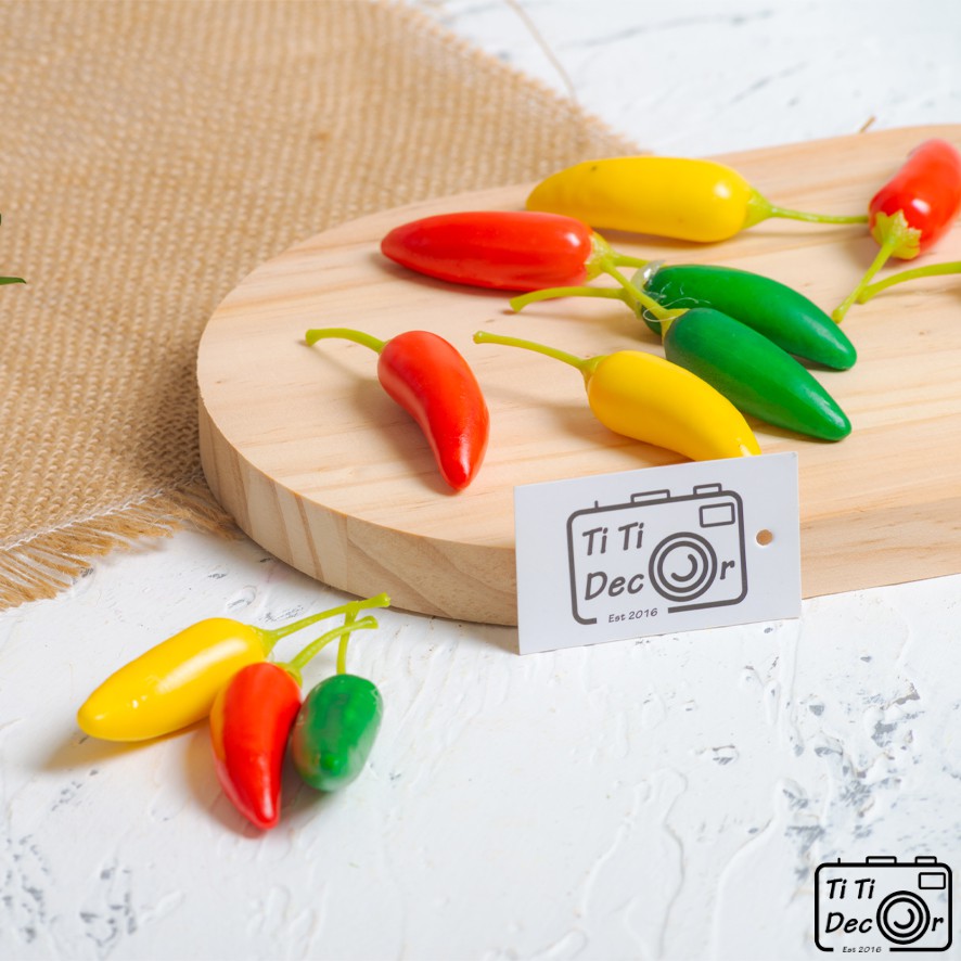 Set 3 trái ớt decor nhà cửa, chụp ảnh trang trí cửa hàng - TiTiDecor