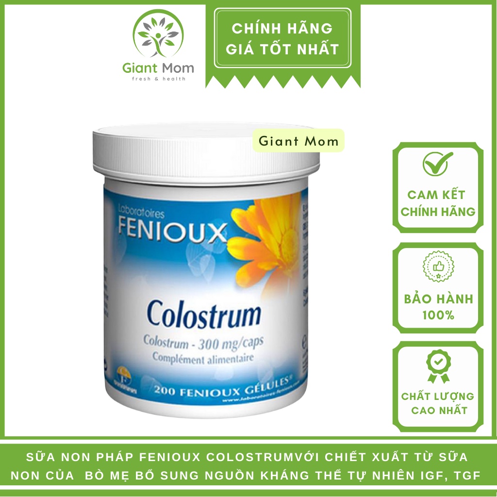 Sữa Non Pháp Fenioux Colostrum 200 Viên Cho Bé