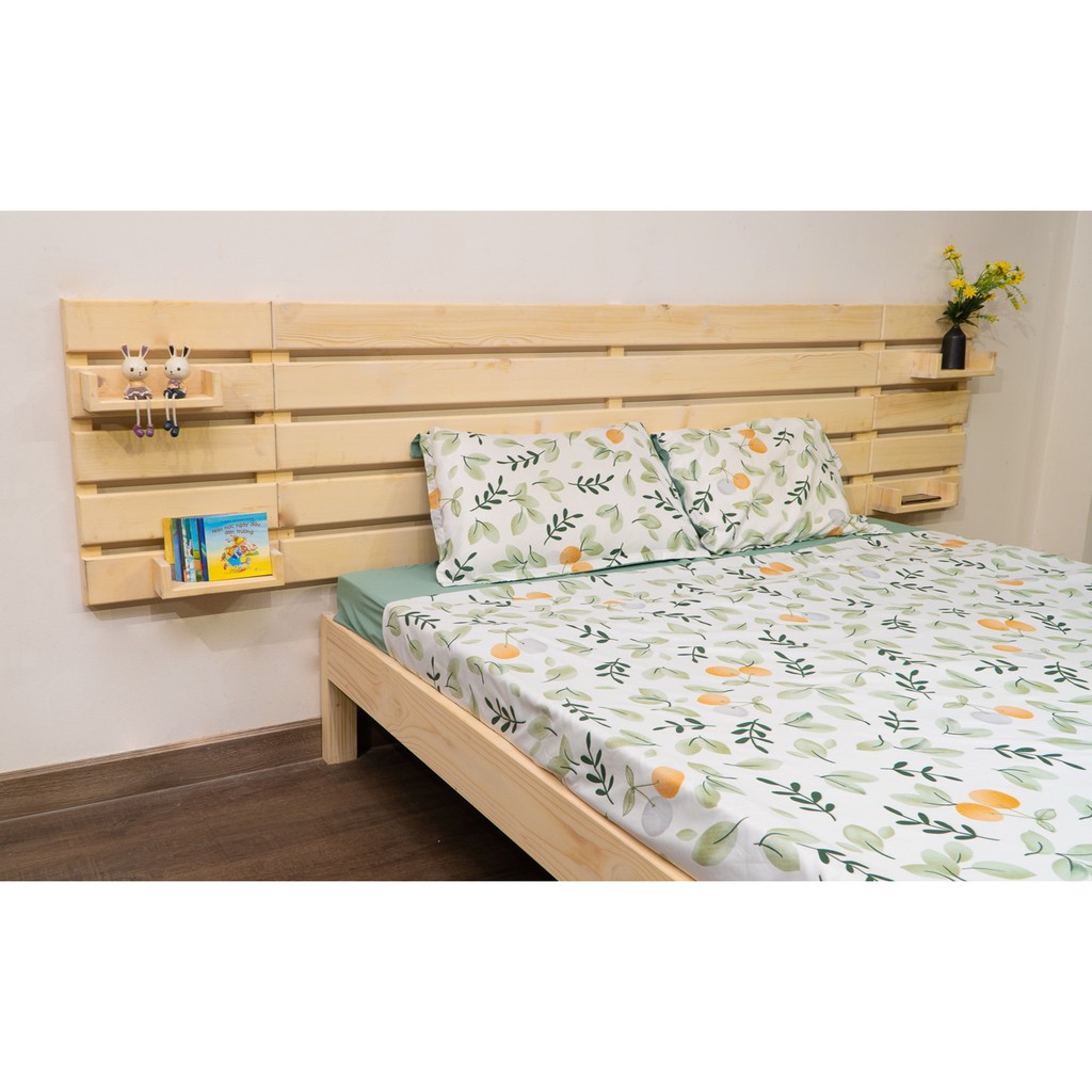 Giường ngủ gỗ headboard kèm giường kéo ⚡ GIÁ XƯỞNG ⚡ 1m2_1m4_1m6_1m8 (kèm phụ kiện)