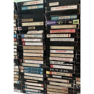 Băng video VHS cũ decor, trưng bày