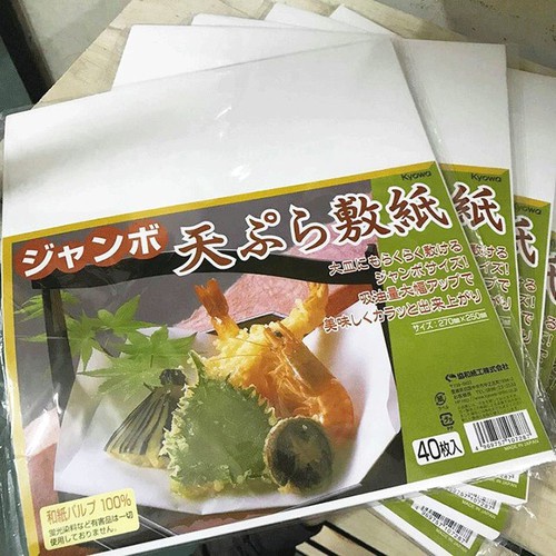 Set 40 giấy thấm dầu mỡ đồ chiên rán Sanada Nhật Bản