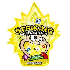 Kẹo nổ Striking Popping Candy (gói to có 20 gói nhỏ bên trong) - Ăn vặt trở về tuổi thơ