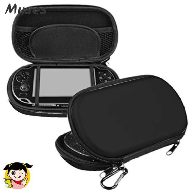 Vỏ bọc cứng đựng máy chơi game PS Vita PSV 2000 màu đen chất lượng cao