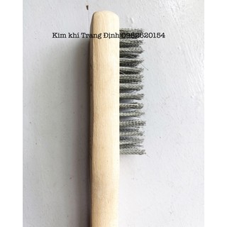 Bàn Chải Sắt Có Tay Cầm Cán Gỗ