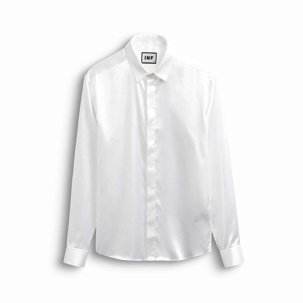 Áo Sơ Mi Nam INF Satin Silk S5 , Chất Vải Cotton Lụa Cao Cấp , SM005622, SOMEHOW | BigBuy360 - bigbuy360.vn