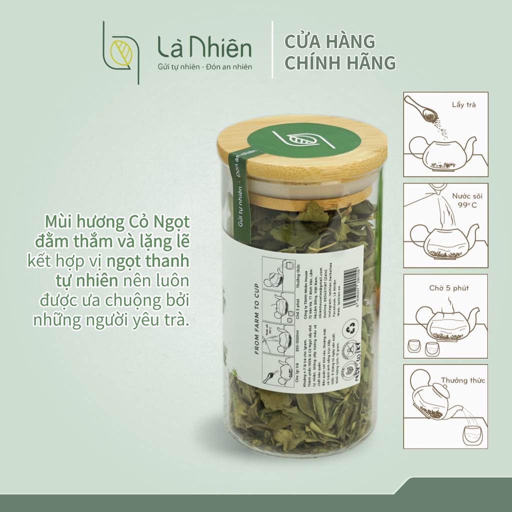 Trà Cỏ Ngọt Thảo Mộc Là Nhiên.