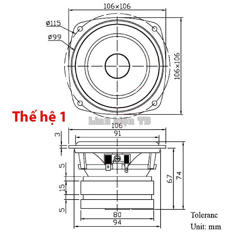 Loa toàn dải NHẬT BẢN 4 INCH AKISUI