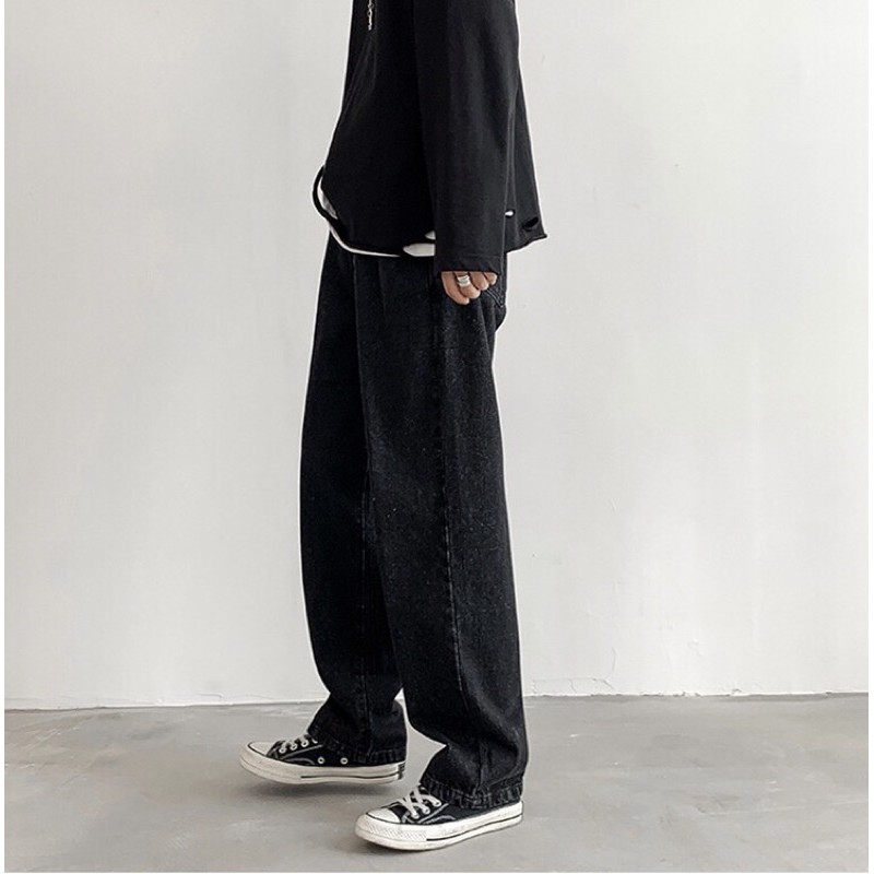 Quần jean nam baggy ống suông, quần bò nam Wash sáng dáng baggy chất demin cao cấp phong cách hàn quốc - 20WE | BigBuy360 - bigbuy360.vn