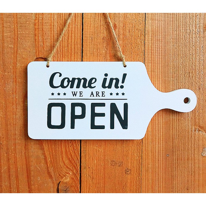 Bảng Gỗ Treo Open Close Phong Cách Châu Âu