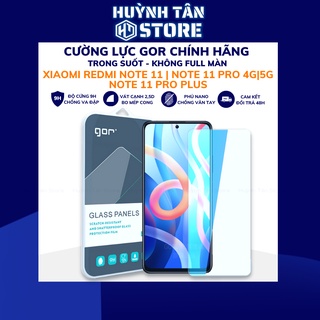 Cường lực redmi note 11 pro 11 pro plus 5g trong suốt KHÔNG FULL MÀN chống bám vân tay chính hãng GOR huỳnh tân store