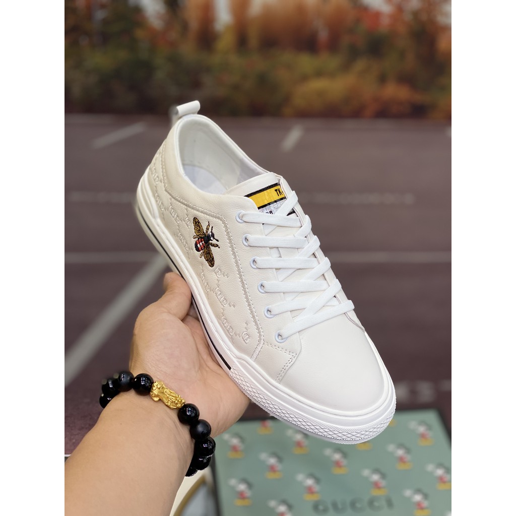 Giày sneakers nam da thật GUCCI GG GC thiêt kế cổ điển nhưng vẫn mang đến sự trẻ trung