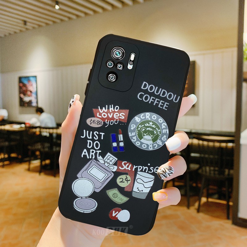Ốp điện thoại silicon mềm Koosuk kiểu hoạt hình đáng yêu cho Xiaomi Redmi Note 10 9 Pro Max 9S 10S 10X 4G