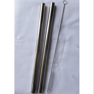 Combo 2 ống hút trà sữa inox