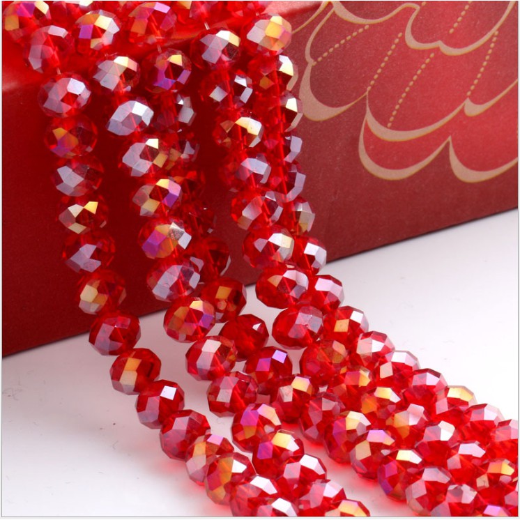 100 Hạt Pha Lê AB 4mm Nhiều Màu Sắc