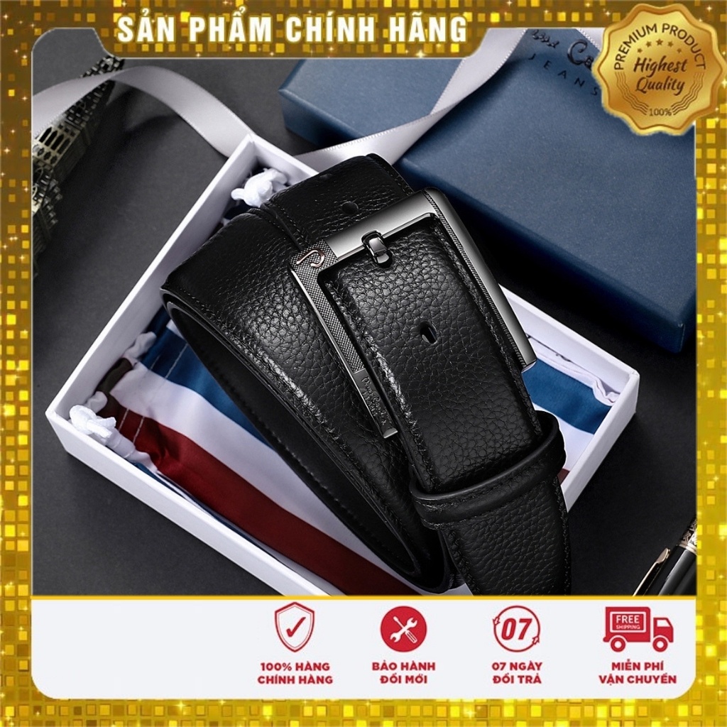 Thắt Lưng Nam Pierre Cardin Dây Da Bò Xỏ Lỗ