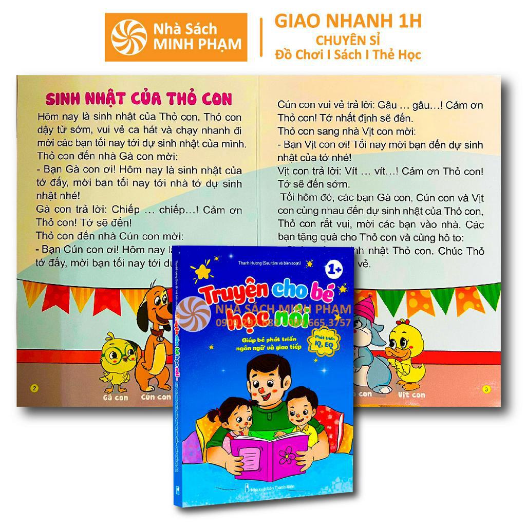 Sách - Bộ 2c Truyện Và Thơ Học Nói Phát Triển IQ, EQ Cho Bé 0-7 Tuổi