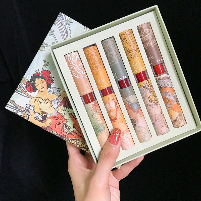 Bộ 5 thỏi son kem lì Minijumie mềm mịn chất lượng