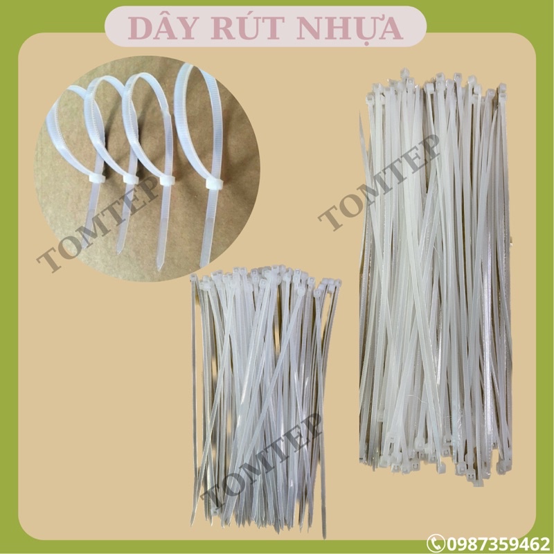 Cb 100 Dây Rút Nhựa Bản Dày Đủ Size 30Cm 10 Cm, 15Cm, 20Cm, Giá Sỉ Rẻ Nhất Hàng Chuẩn Quốc Gia
