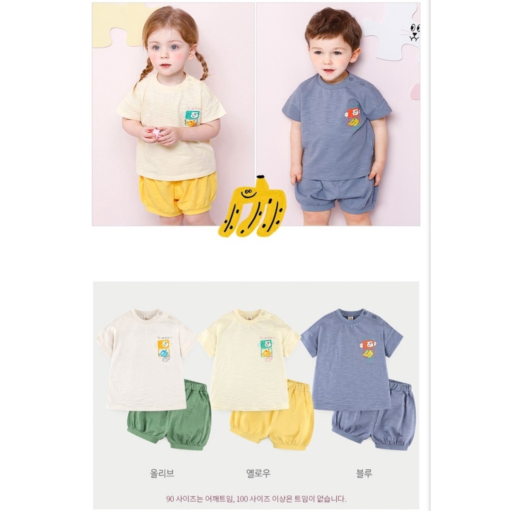 Bộ cotton xước bé trai bé gái ô vuông ngực MM. HA2238