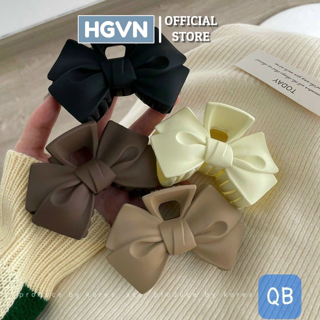Kẹp Tóc HGVN Hình Nơ Thắt Đơn Giản Thời Trang Hàn Quốc Cho Nữ