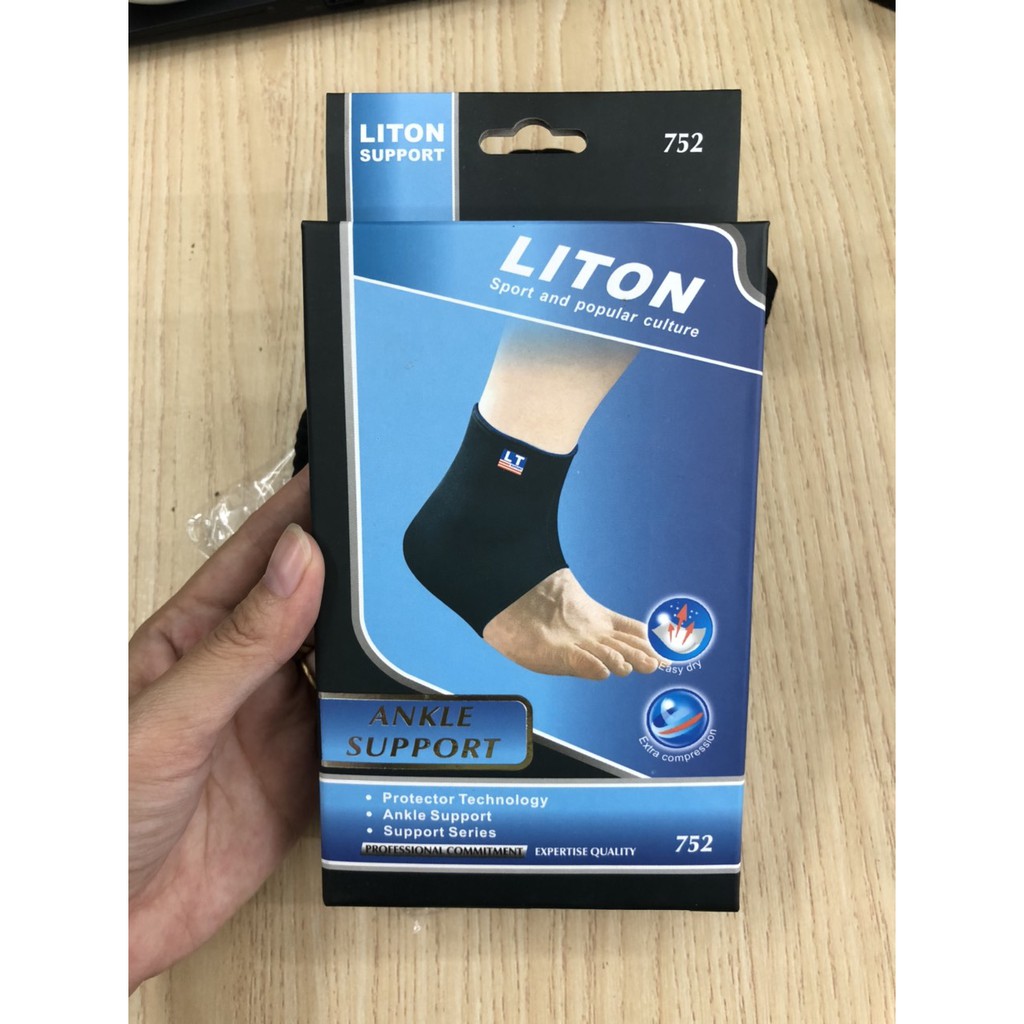 ⚡Now+Grab⚡| Băng Thun Bảo Vệ Cổ Chân: Liton 752 (Bó Gót) - GK0123