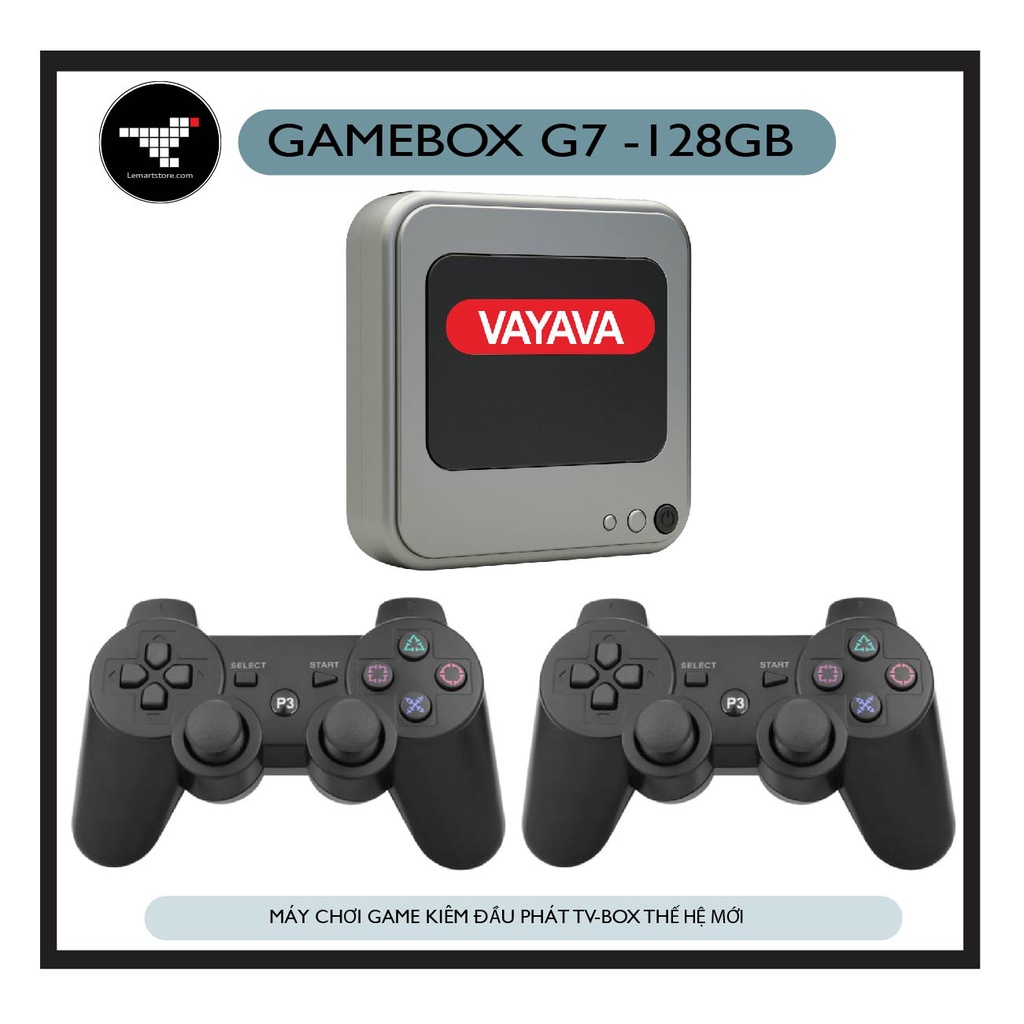 GAMEBOX G7 128GB Máy chơi game kiêm đầu phát Android TiVi Box