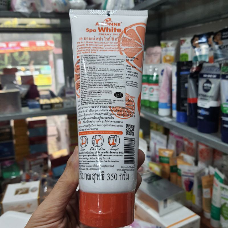 Muối tắm sữa spa A Bonné Vitamin C tuýp 350g