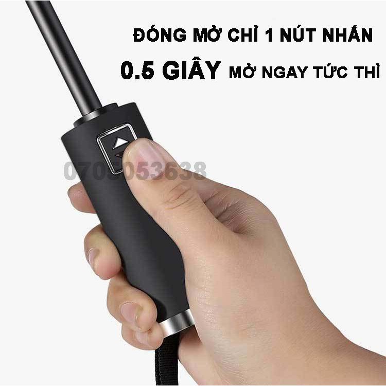 Ô Dù Che Mưa Đi Nắng Tự Động Xếp Gấp Gọn Chống UV Cao Cấp Cho Ô Tô Xe Hơi OCM01