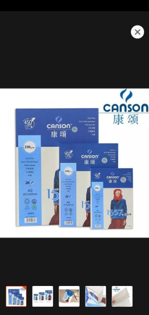 Sổ canson 1557 250gsm 20 tờ