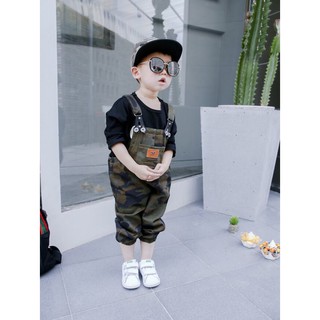 (xả) (thanh lý) Quần Yếm bé trai rằn ri siêu ngầu (Sz: 80-120cm)